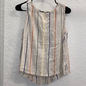 Striped linen top